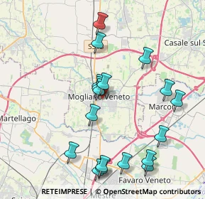 Mappa Via Giuseppe Verdi, 31021 Mogliano Veneto TV, Italia (4.14111)