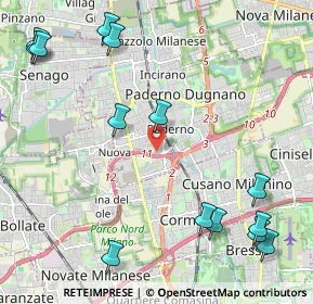 Mappa Via Trieste, 20037 Paderno Dugnano MI, Italia (2.83714)