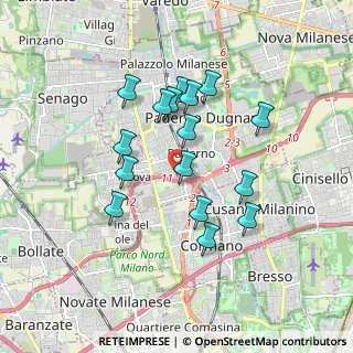 Mappa Via Trieste, 20037 Paderno Dugnano MI, Italia (1.55875)