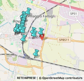 Mappa Via A. Grandi, 25038 Rovato BS, Italia (1.046)