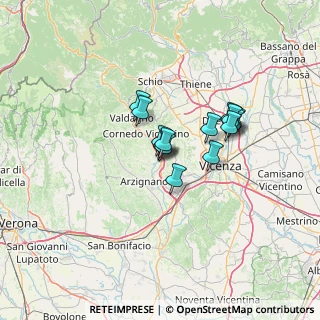 Mappa Via Belluno, 36070 Trissino VI, Italia (8.90357)