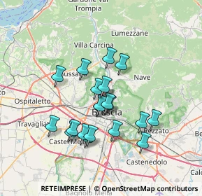 Mappa Via Carnia, 25128 Brescia BS, Italia (5.901)