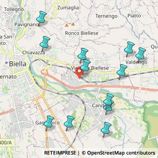 Mappa Via Felice Trossi, 13856 Vigliano Biellese BI, Italia (2.48167)