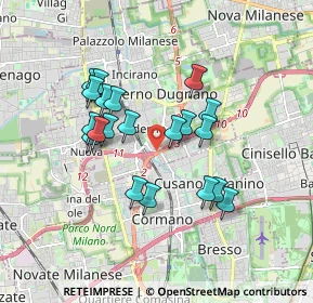 Mappa Via Bruno Colzani, 20037 Paderno Dugnano MI, Italia (1.5255)
