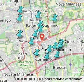 Mappa Via Bruno Colzani, 20037 Paderno Dugnano MI, Italia (1.75944)