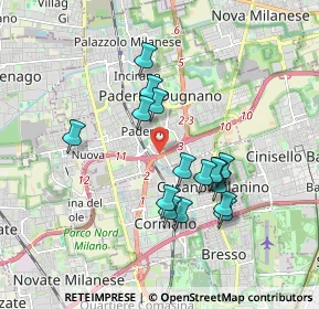 Mappa Via Bruno Colzani, 20037 Paderno Dugnano MI, Italia (1.59313)