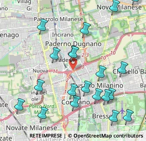 Mappa Via Bruno Colzani, 20037 Paderno Dugnano MI, Italia (2.407)