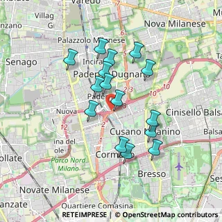 Mappa Via Bruno Colzani, 20037 Paderno Dugnano MI, Italia (1.556)