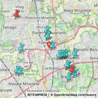 Mappa Via Bruno Colzani, 20037 Paderno Dugnano MI, Italia (2.17278)