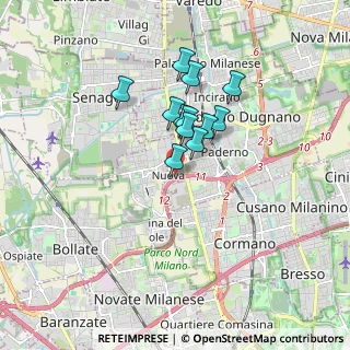 Mappa Via Fratelli di Dio, 20037 Paderno Dugnano MI, Italia (1.23167)