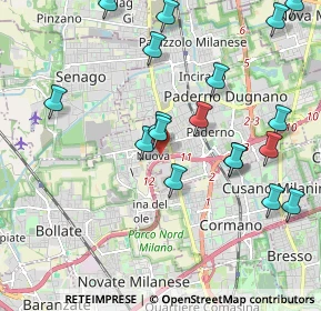 Mappa Via Fratelli di Dio, 20037 Paderno Dugnano MI, Italia (2.21389)