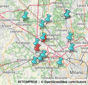 Mappa Km 9, 20045 Lainate MI, Italia (7.46)