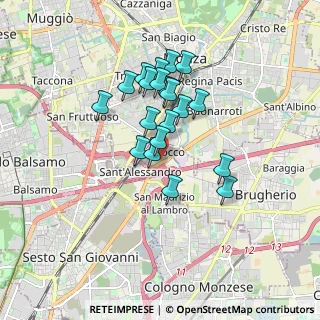 Mappa Via Solone, 20052 Monza MB, Italia (1.3825)