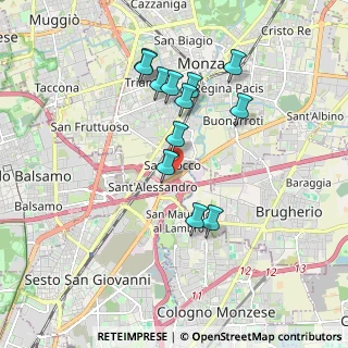 Mappa Via Solone, 20052 Monza MB, Italia (1.67667)