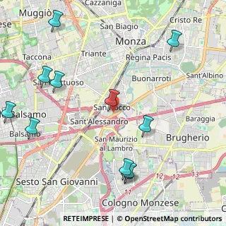 Mappa Via Solone, 20052 Monza MB, Italia (2.83917)