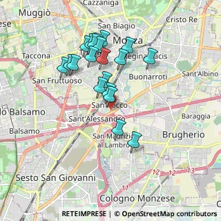 Mappa Via Solone, 20052 Monza MB, Italia (1.706)