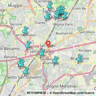Mappa Via Solone, 20052 Monza MB, Italia (2.665)