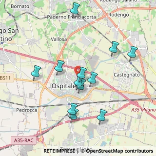 Mappa Via Trento, 25035 Ospitaletto BS, Italia (1.86583)