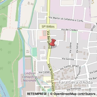 Mappa Via Bergamo, 133, 24045 Fara Gera d'Adda, Bergamo (Lombardia)