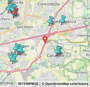 Mappa A51 Tangenziale Est Milano, 20061 Carugate MI, Italia (3.0125)