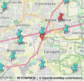 Mappa A51 Tangenziale Est Milano, 20061 Carugate MI, Italia (2.99818)