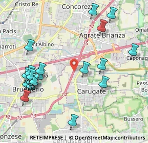 Mappa A51 Tangenziale Est Milano, 20061 Carugate MI, Italia (2.4105)