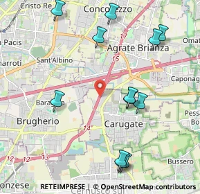 Mappa A51 Tangenziale Est Milano, 20061 Carugate MI, Italia (2.37583)