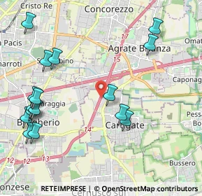 Mappa A51 Tangenziale Est Milano, 20061 Carugate MI, Italia (2.54063)