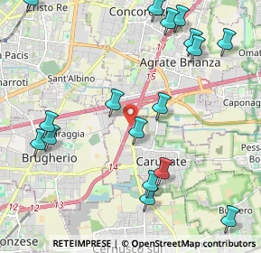 Mappa A51 Tangenziale Est Milano, 20061 Carugate MI, Italia (2.55353)