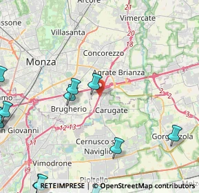 Mappa A51 Tangenziale Est Milano, 20061 Carugate MI, Italia (6.60154)