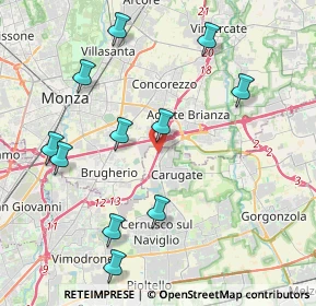 Mappa A51 Tangenziale Est Milano, 20061 Carugate MI, Italia (4.46909)