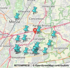 Mappa A51 Tangenziale Est Milano, 20061 Carugate MI, Italia (4.29176)
