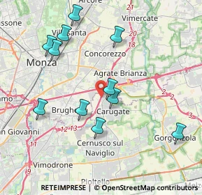 Mappa A51 Tangenziale Est Milano, 20061 Carugate MI, Italia (4.00727)