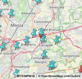 Mappa A51 Tangenziale Est Milano, 20061 Carugate MI, Italia (6.1755)