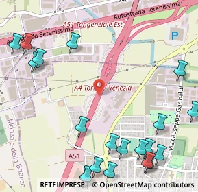 Mappa A51 Tangenziale Est Milano, 20061 Carugate MI, Italia (0.767)