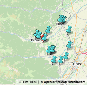 Mappa Via Montenero, 12025 Dronero CN, Italia (6.20588)