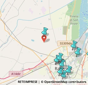 Mappa Via Pile, 48123 Ravenna RA, Italia (5.57455)