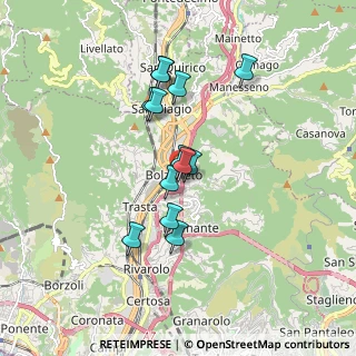 Mappa Via Bolzaneto, 16162 Genova GE, Italia (1.43385)