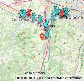 Mappa Via Bolsenda, 40033 Casalecchio di Reno BO, Italia (4.651)