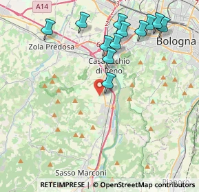 Mappa Via Bolsenda, 40033 Casalecchio di Reno BO, Italia (4.52833)