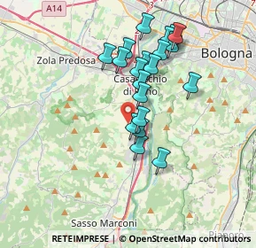 Mappa Via Bolsenda, 40033 Casalecchio di Reno BO, Italia (3.154)