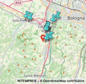 Mappa Via Bolsenda, 40033 Casalecchio di Reno BO, Italia (2.63)