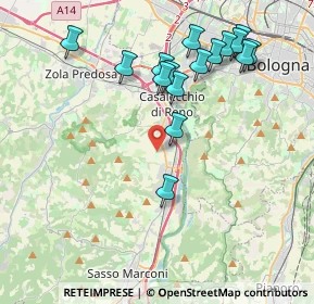 Mappa Via Bolsenda, 40033 Casalecchio di Reno BO, Italia (4.23375)