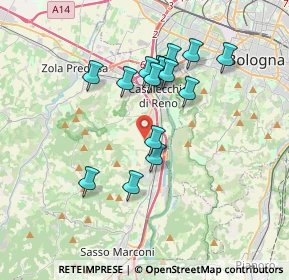 Mappa Via Bolsenda, 40033 Casalecchio di Reno BO, Italia (3.20133)