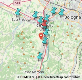 Mappa Via Bolsenda, 40033 Casalecchio di Reno BO, Italia (3.2825)
