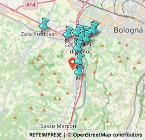 Mappa Via Bolsenda, 40033 Casalecchio di Reno BO, Italia (2.8475)