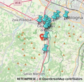 Mappa Via Bolsenda, 40033 Casalecchio di Reno BO, Italia (2.97833)