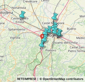 Mappa Via Bolsenda, 40033 Casalecchio di Reno BO, Italia (9.73636)