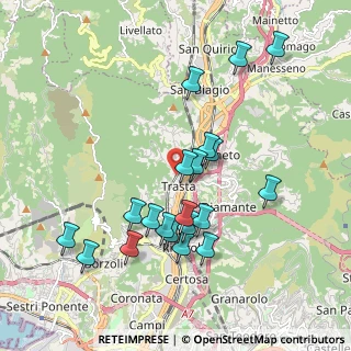 Mappa Via Trasta, 16162 Genova GE, Italia (1.9495)