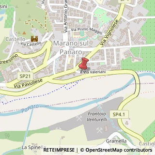 Mappa Via Valeriani, 79, 41054 Marano sul Panaro, Modena (Emilia Romagna)